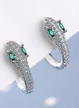 Prevent Allergy 925 Sterling Silver Small Snake Stud Earring