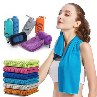 Quick-drying Sports Cooling Towel Set Polyester Sweat