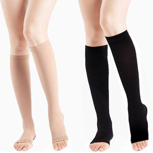 Compression Knee High Support Stocking Men Womens Pain Relie