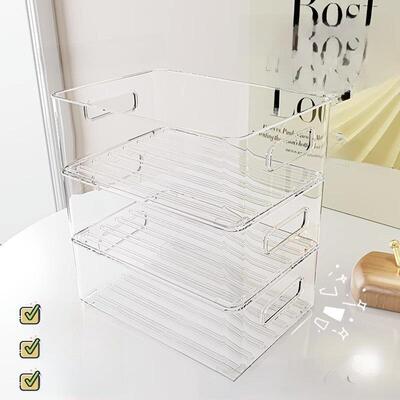 Acrylic storage box Desktop cosmetics dresser debris box收纳
