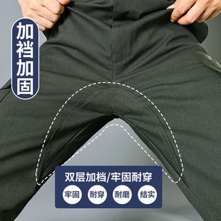 工作服裤子电焊工劳保裤子加档工装裤男帆布直筒耐磨长裤男休闲裤