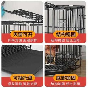 养鸡笼家用鸡笼子大号特大号自动清粪折叠养殖笼鸡舍鸭狗笼铁丝网