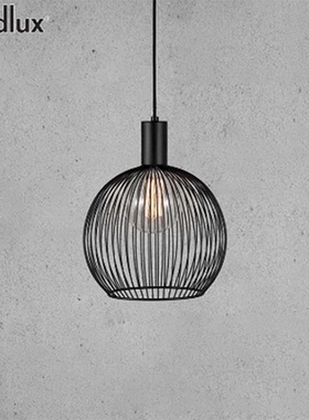 Nordlux极简约ins风餐厅客厅卧室铁艺鸟笼吊灯AVER