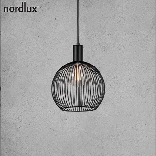 丹麦Nordlux铁艺金属鸟笼吊灯
