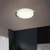 TRIO德国简约现代miko亚克力白色圆形灯罩led灯调光客厅吸顶灯