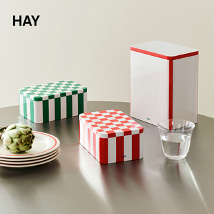 Tin HAY Container金属收纳盒收纳多功能带盖防尘 2024AW新品