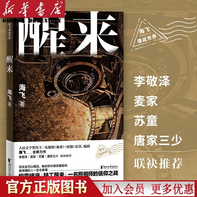 醒来 海飞谍战世界系列 海飞著麦家苏童唐家三少推荐 电视剧麻雀惊蛰