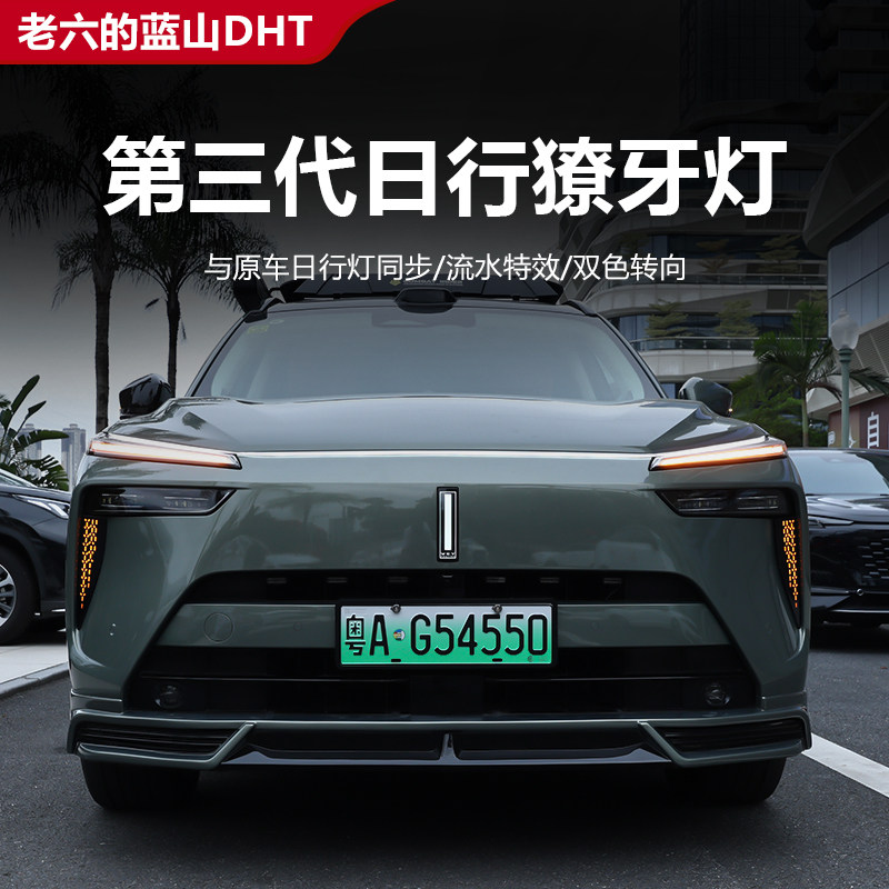 魏牌智驾版蓝山日行獠牙灯胡须灯