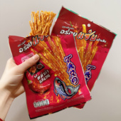 够辣 泰国711零食鱿鱼丝墨鱼魔鬼辣铁板烧烤下酒鱿鱼丝即食小吃
