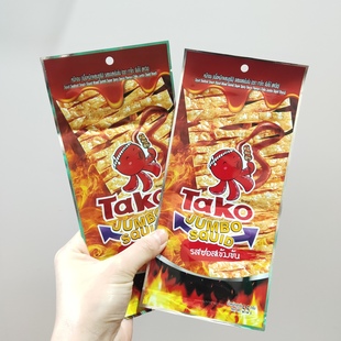 鱿鱼辣条泰式 火辣辣～泰国711鱿鱼片tako 鱼片火鸡辣味特辣片儿时