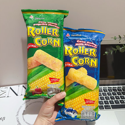 巨巨好吃！泰国711商超玉米脆卷油炸膨化脆皮卷办公室休闲小零食