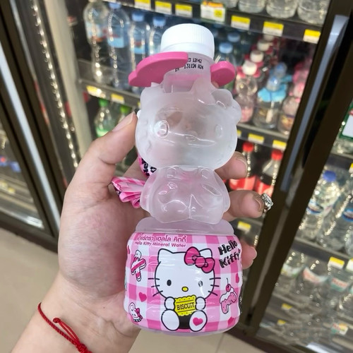 唔敌可爱！hellokitty水杯凯蒂猫卡通KT猫塑料杯子喝水壶随手杯