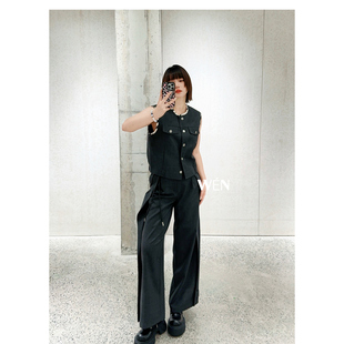 新款 时尚 裤 AVVENN 腰带西装 2026春季 马甲 WEN买手店 气质套装