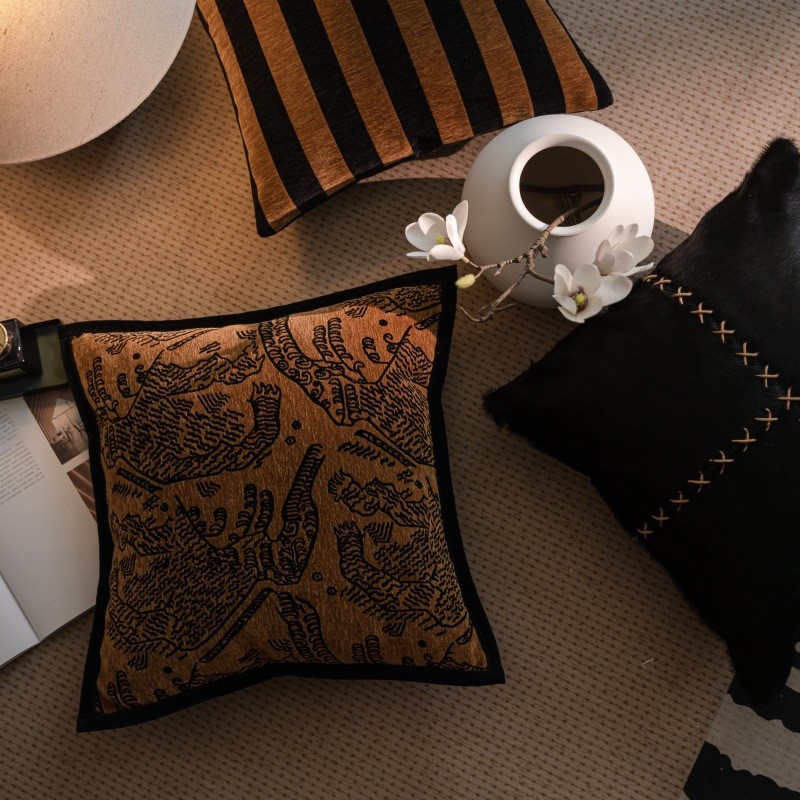 抱枕法式复古轻奢美拉德色中古风