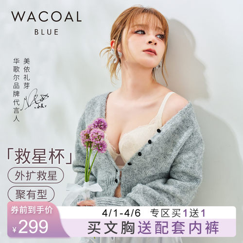 华歌尔性感蕾丝胸罩收副乳内衣