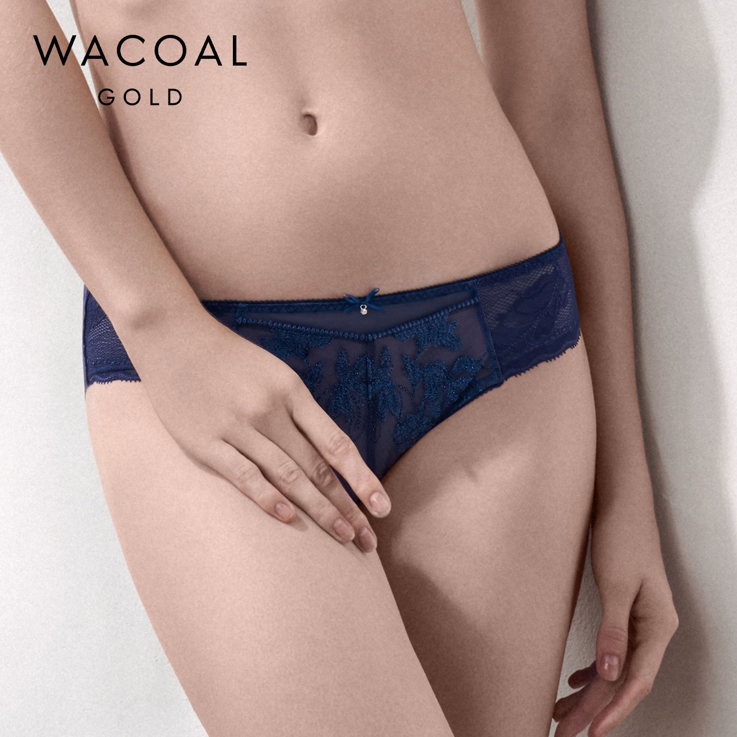 华歌尔Wacoal 金标丝滑柔软魅惑性感中低腰三角女内裤 WP3143