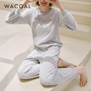 华歌尔Wacoal奥丽绒中厚款 女WD7503 秋冬可外穿家居服卫衣套装