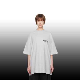 烫印纯棉上衣 2024秋冬美潮宽松男女情侣款 T恤 ESSENTIALS