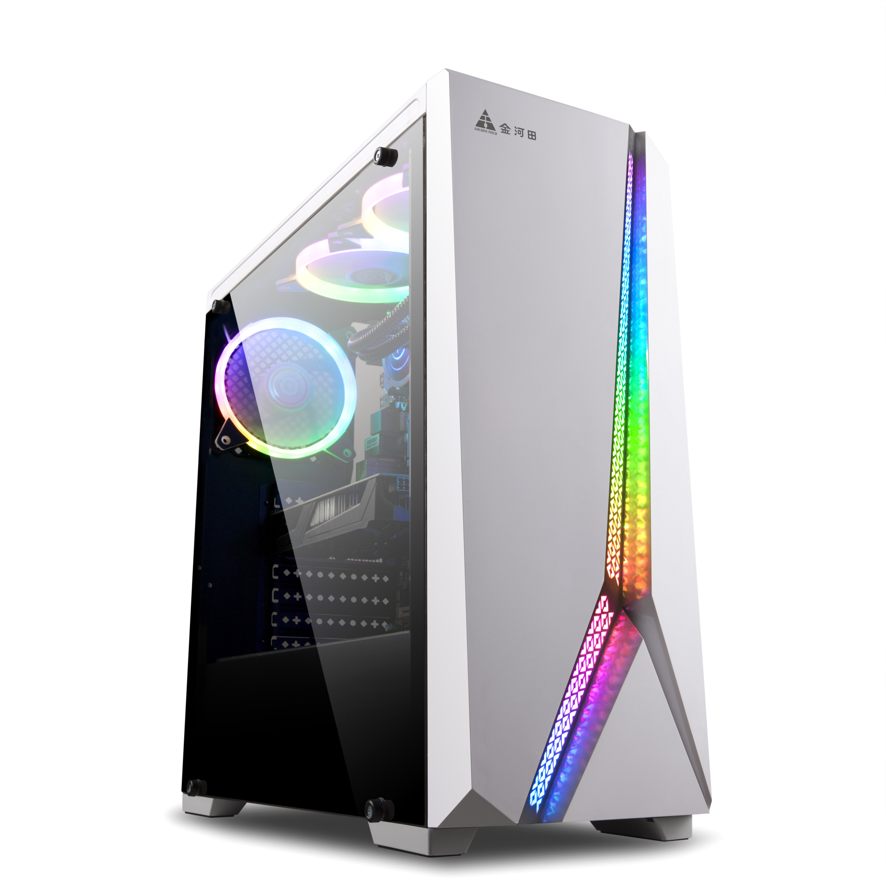 Jinhetian Iron Tower ATX M-ATX ITX Water-cooled chassis Air Dissipate heat DIY Desktop computer new pattern Large board Chassis RGB lighting source game Water-cooled Mutein the Computer Hardware/Monitor/Computer Peripherals , Chassis  category - from Buy2taobao.com to provide professional Taobao agent buy service