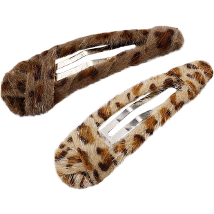 豹纹发夹网红女BB夹头发韩国发卡夹子头饰刘海卡子夹碎发边夹少女