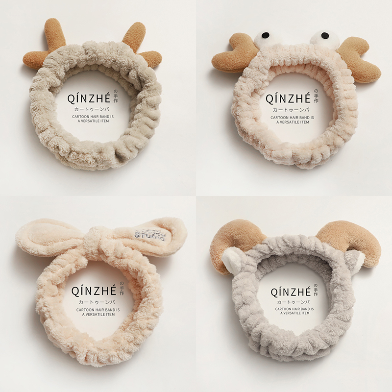 秦哲可爱卡通洗脸束发带