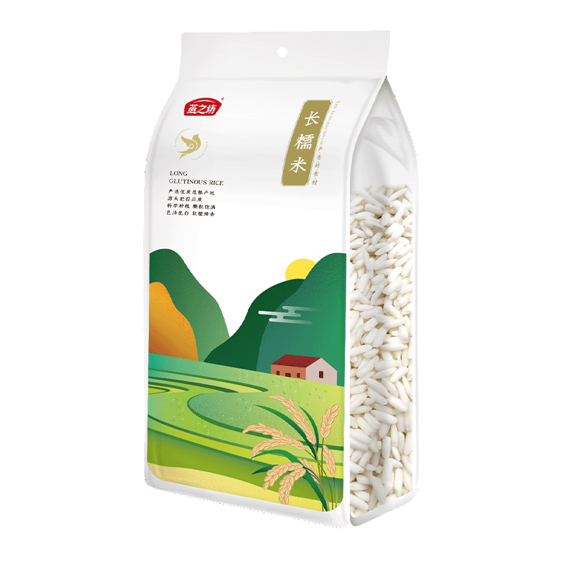 燕之坊长糯米1kg白糯米五谷杂粮粗粮糯米包粽子原料营养江米