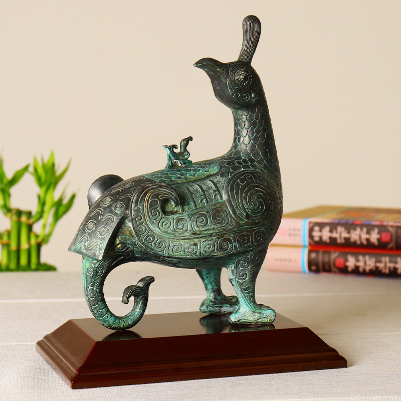 山西晋侯鸟尊博物馆展览定制影视道具租赁订做青铜器仿古纯铜摆件