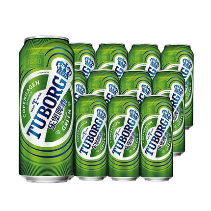 嘉士伯乐堡啤酒500ml*12罐组合节日聚会畅饮先拍先发