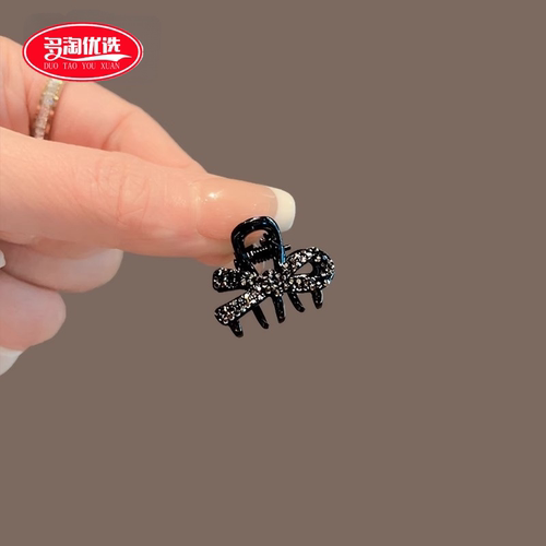 蝴蝶结公主头精致小抓夹高级感