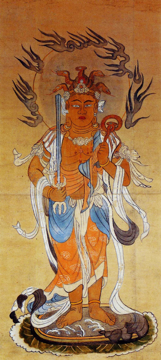 线绣 满格全绣 印布印花 唐卡十字绣定制  水天神