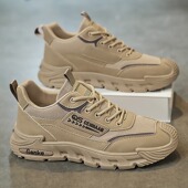 户外运动徒步登山鞋 厚底工作男鞋 男士 久站不累工地干活劳保鞋 春季