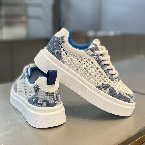 男鞋夏季透气编织网面百搭运动休