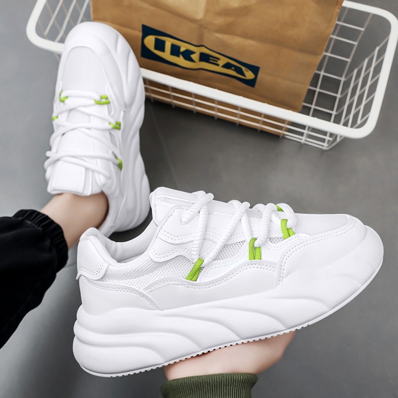 小众白色运动鞋防滑韩版潮流男款