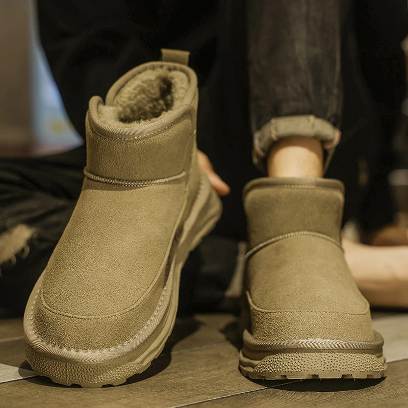 东北雪地靴男冬季加绒保暖大棉鞋男士皮毛一体防寒面包鞋防滑防水,流行男鞋,时尚雪地靴,淘宝优惠券,粉丝福利购,淘宝优惠卷