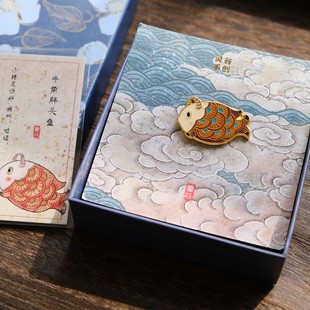 谷妖 胸针 原创非遗设计贵州礼物苗绣神兽高档男女情侣小众配饰