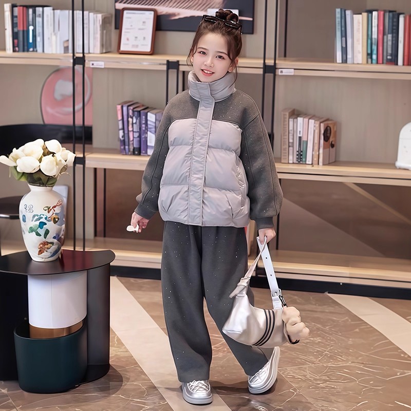 女童棉服春秋款2025新款儿童韩版