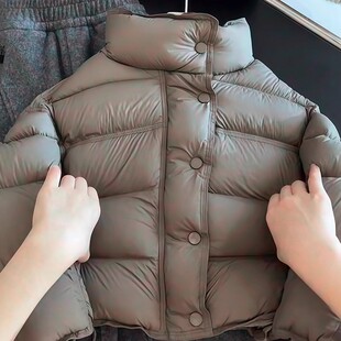 NEXT JANSO女童羽绒服秋冬季2025新款洋气韩版中大童白鸭绒面包服