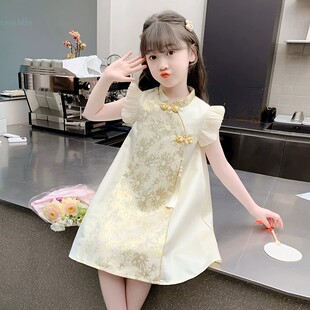 NEXT JANSO女童夏装汉服连衣裙2026新款小女孩裙子国风旗袍公主裙