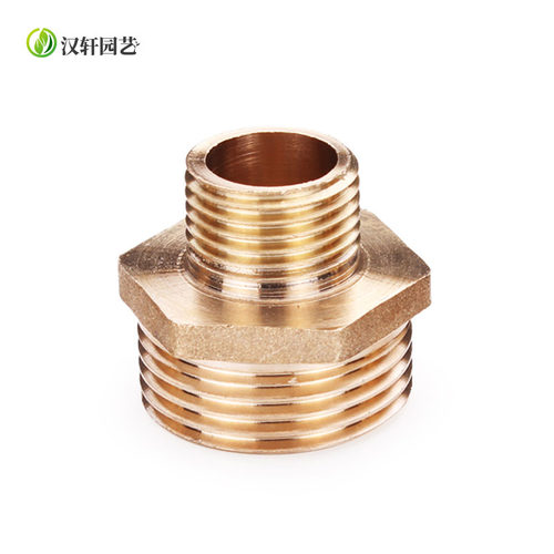 汉轩全铜加厚异径双外丝