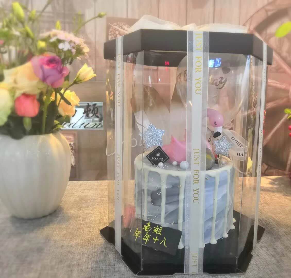 加高特高 气球蛋糕盒加高特高超高翻糖芭比娃娃四层 生日蛋糕盒