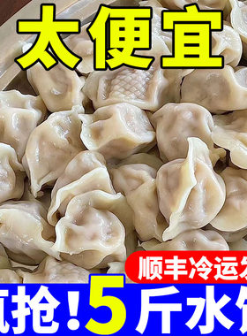肉馅饺子韭菜鸡蛋商用家用5斤装