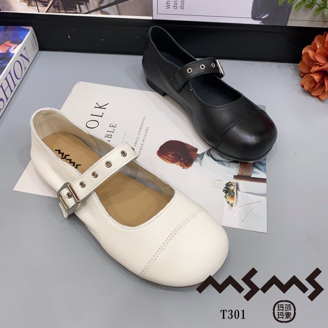301玛莎玛索2026夏季新款女款乐福鞋女鞋皮里单鞋平底鞋
