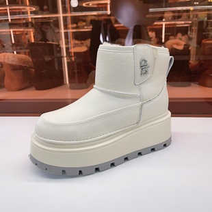 皮面女靴增高烟筒靴切尔西靴雪地靴大棉鞋 001 85玛莎玛索2025新款