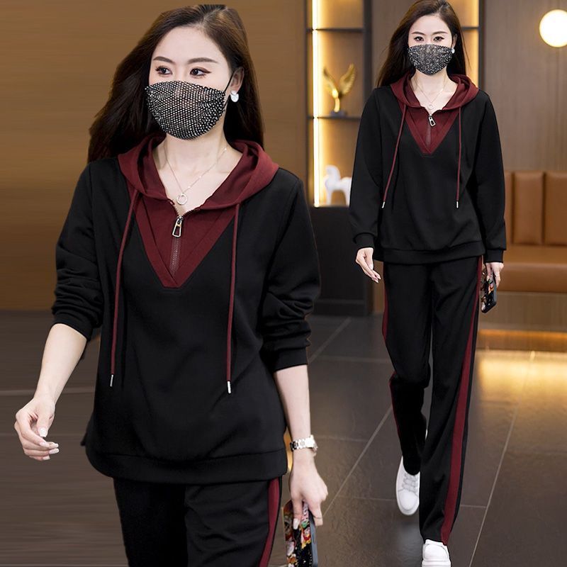 休闲时尚套装女2025春秋新款减龄