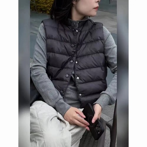 棉衣马甲女2025新款小个子