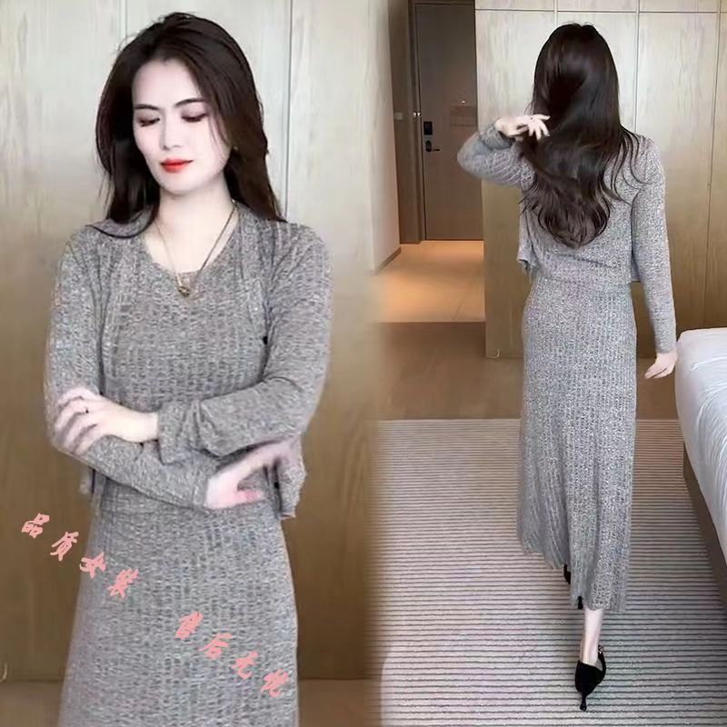 2025年新款时尚连衣裙套装秋冬