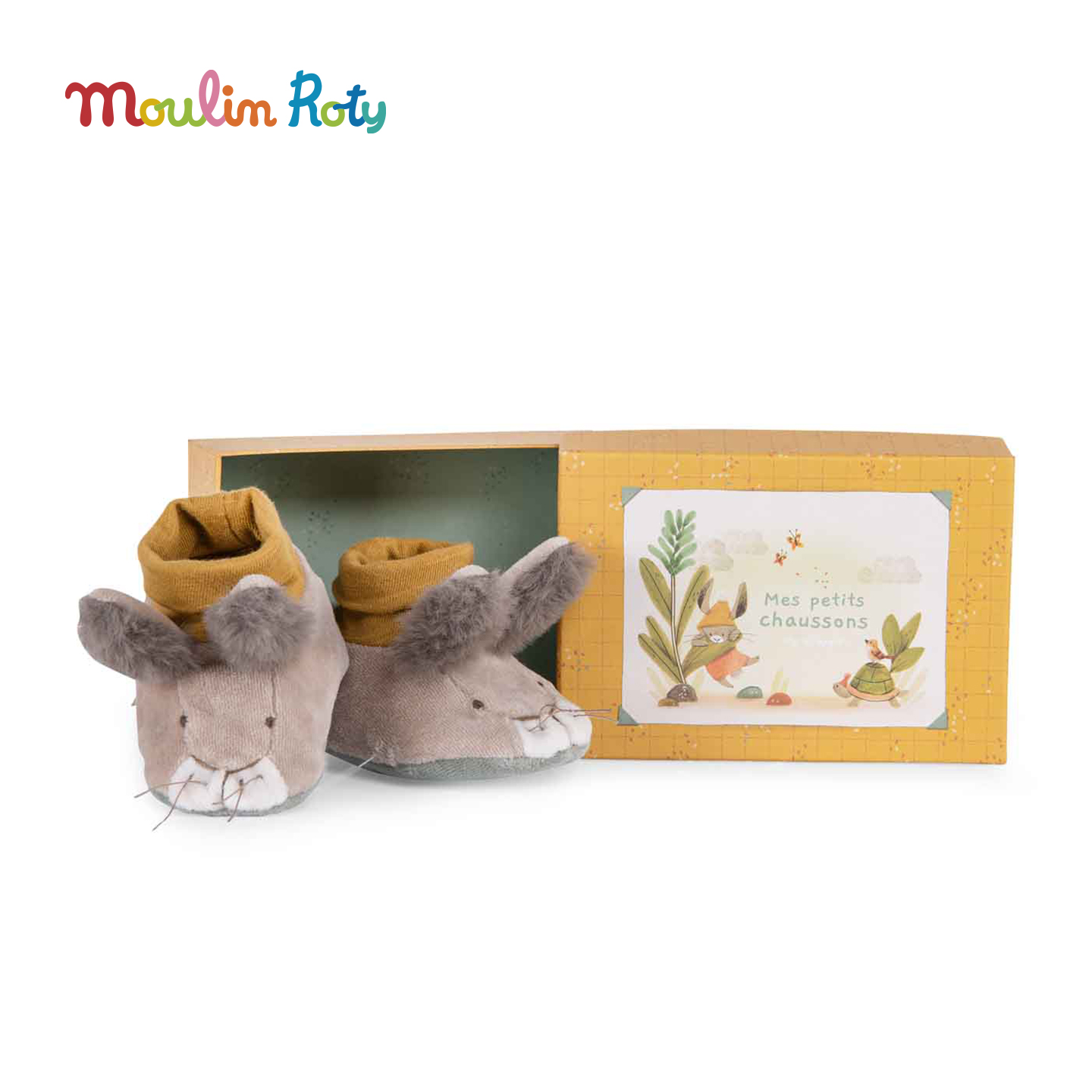 法国moulinroty儿童玩偶学步软鞋