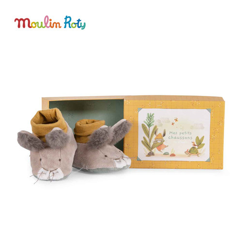 法国moulinroty儿童玩偶学步软鞋