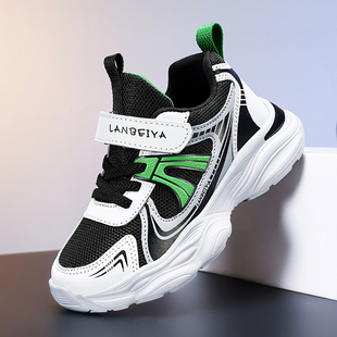 儿童男鞋鞋子男款2025新款春款潮男孩穿的运动鞋男童网鞋八九十岁