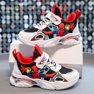 3儿童鞋子男款2025春季新款4蜘蛛侠男童运动鞋男宝小童幼儿1一2岁